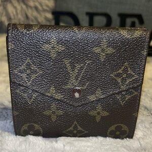 Louis Vuitton Brown and Gold Monogram Card Holder